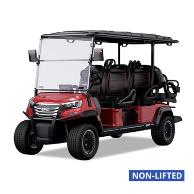 EPIC E60FX Golf Carts Red