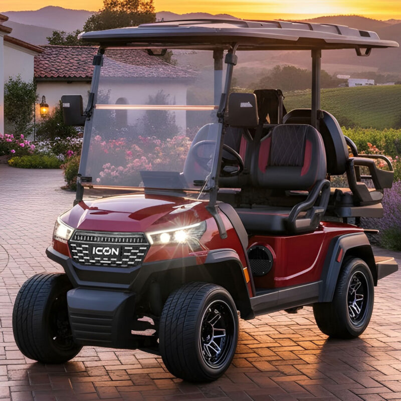 ICON i40X Golf Cart Sangria
